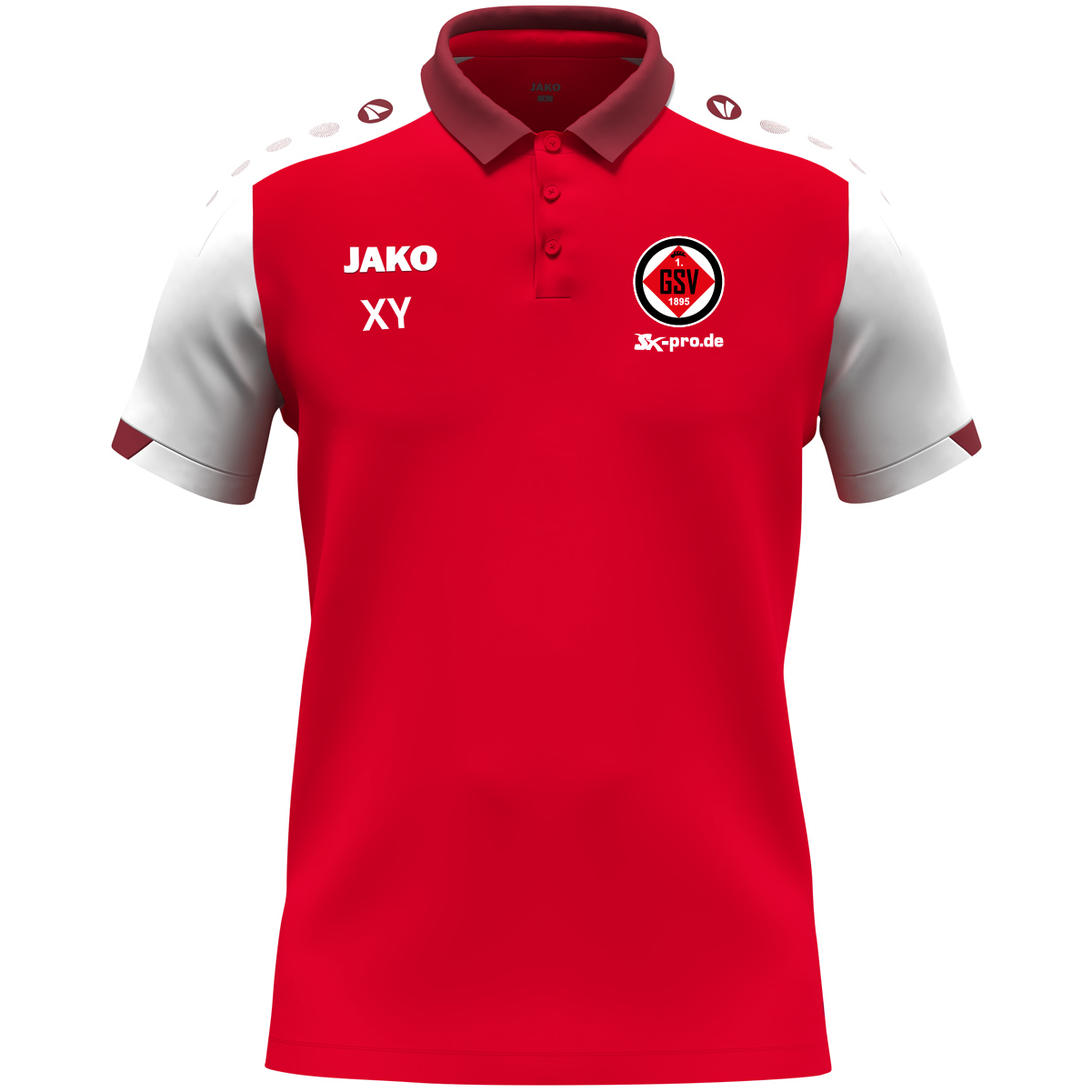 JAKO Polo Dynamic inkl.Wappen und Vereinsname (Initialen optional)