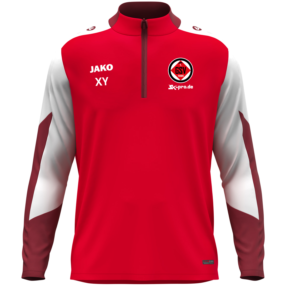 JAKO Ziptop Dynamic inkl.Wappen und Vereinsname (Initialen optional)