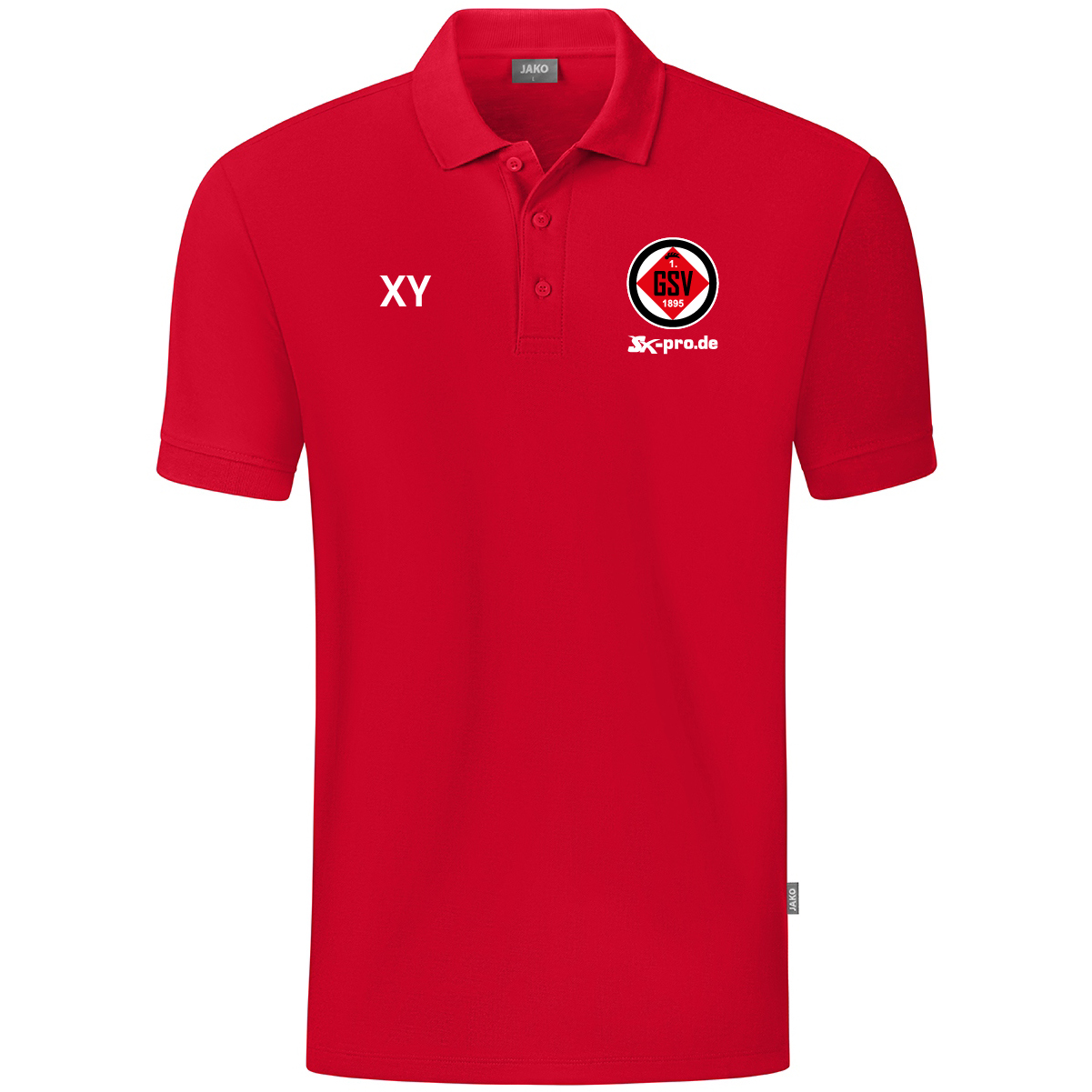 JAKO Polo Organic  inkl.Wappen und Vereinsname (Initialen optional)