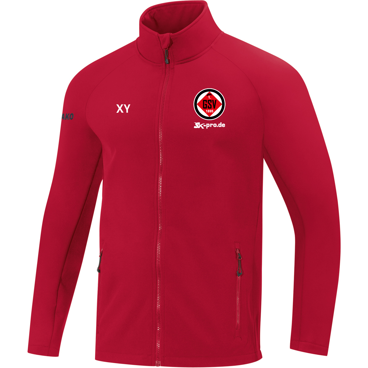 JAKO Softshelljacke Team inkl.Wappen (Initialen optional)