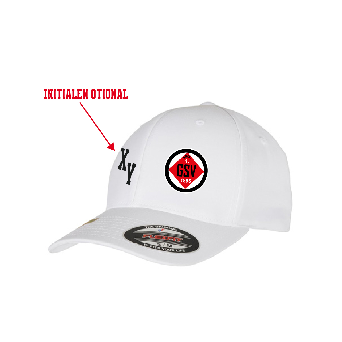 Flexfit Recycled Polyester Cap inkl.Wappen (Initialen optional)