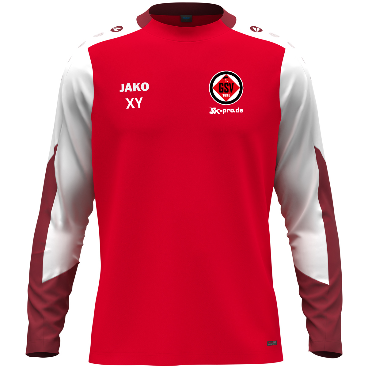 JAKO Longsleeve Dynamic inkl.Wappen und Vereinsname (Initialen optional)