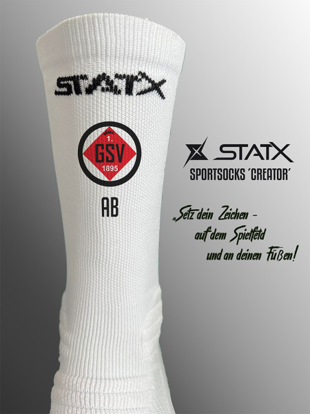 StatX Socken Creator inkl. Wappen (Initialen optional)