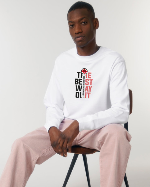 Matcher Unisex Sweatshirt White inkl. Druckmotiv