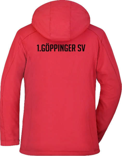 Damen Wintersoftshelljacke inkl. Wappen u. Vereinsname (Initialen optional)