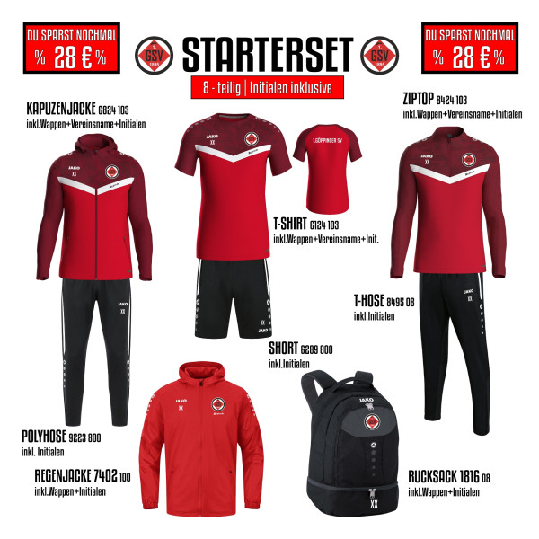 % STARTER-SET Kinder % inkl. Wappen, Vereinsname und Initialen