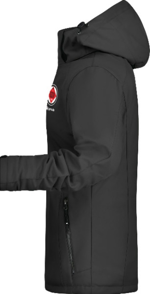 Damen Wintersoftshelljacke inkl. Wappen u. Vereinsname (Initialen optional)